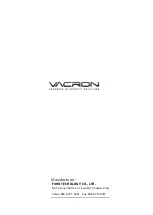 Preview for 16 page of Vacron VDH-NK900 Hardware Manual