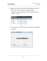 Preview for 20 page of Vacron WQHD User Manual