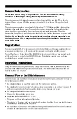 Preview for 5 page of Vacuflo FC1550 Operating Instructions Manual