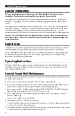 Preview for 6 page of Vacuflo MAXUM 9 Operating Instructions Manual