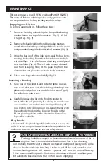 Preview for 9 page of VacuMaid UV100 Owner'S Manual