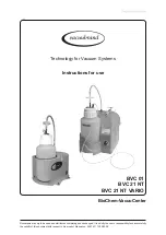 Предварительный просмотр 1 страницы vacuubrand BioChem-VacuuCenter BVC 01 Instructions For Use Manual