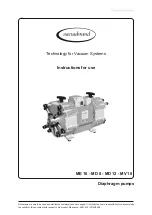 vacuubrand ME 16 Instructions For Use Manual preview