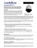 Preview for 1 page of VADDIO 998-9200-050 Installation And User Manual