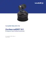 VADDIO 998-9995-003 Complete Manual preview