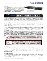 Предварительный просмотр 4 страницы VADDIO CCU Image Controller for Canon Installation And User Manual