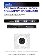 Preview for 1 page of VADDIO CCU Image Controller Manual