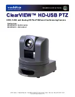 VADDIO ClearVIEW HD-USB PTZ 999-6990-000 Installation And User Manual предпросмотр