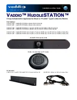 VADDIO HUDDLESTATION Installation And User Manual preview