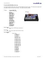 Preview for 20 page of VADDIO PRODUCTIONVIEW HD MV Installation And User Manual