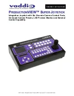 Предварительный просмотр 2 страницы VADDIO PRODUCTIONVIEW SUPER JOYSTICK Installation And User Manual