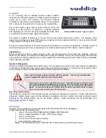Preview for 3 page of VADDIO PRODUCTIONVIEW Installation And User Manual