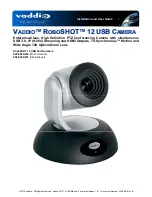 Preview for 1 page of VADDIO RoboSHOT 12 999-9920-000 Installation And User Manual