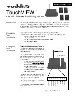 Предварительный просмотр 1 страницы VADDIO TouchVIEW Installation & User Manual