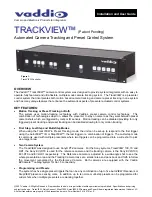 Preview for 1 page of VADDIO TrackVIEW Installation And User Manual