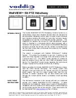 Preview for 1 page of VADDIO WallVIEW 50i Installation And User Manual