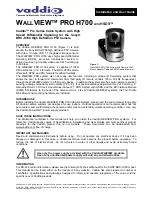 VADDIO WALLVIEW PRO H700 Installation And User Manual preview