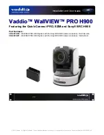 VADDIO WallView PRO H900 Installation And User Manual предпросмотр