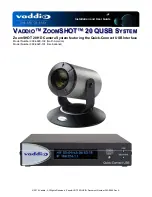 VADDIO ZOOMSHOT 20 Installation And User Manual предпросмотр