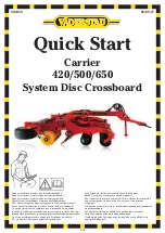 Предварительный просмотр 1 страницы Vaderstad Carrier 420 Quick Start Manual