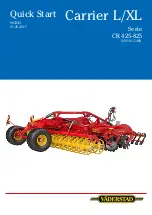 Предварительный просмотр 1 страницы Vaderstad CR 425-825 Series Quick Start Manual