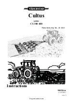 Vaderstad Cultus Series Instructions Manual предпросмотр