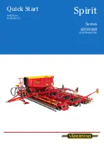 Предварительный просмотр 1 страницы Vaderstad Spirit 600S Series Quick Start Manual