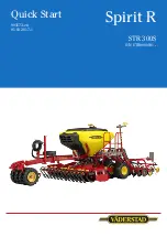 Предварительный просмотр 1 страницы Vaderstad Spirit R Quick Start Manual