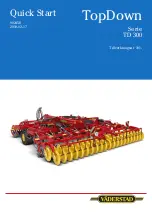 Предварительный просмотр 1 страницы Vaderstad TopDown TD 300 Series Quick Start Manual