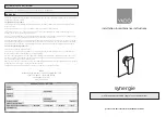 Preview for 1 page of VADO synergie SYN145 Installation & Maintenance Instructions