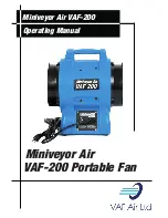 Preview for 1 page of VAF Air Ltd Miniveyor Air VAF-200 Operating Manual