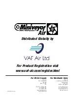 Preview for 8 page of VAF Air Ltd Miniveyor Air VAF-200 Operating Manual