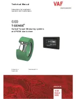 Preview for 1 page of VAF instruments T-SENSE Technical Manual