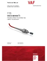 Preview for 1 page of VAF instruments Viscosense 3 Instructions For Installation, Operation Care And Maintenance