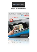 VAG-Navisystems Navegador Multimedia NaviTOUCH Installation And Configuration Manual preview
