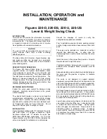 Preview for 2 page of Vag 220-DS Operation And Maintenance Manual