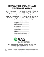 Vag 221-D Installation, Operation And Maintenance Manual предпросмотр