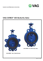 Vag CEREX 300-L Operation & Maintenance Instructions Manual preview