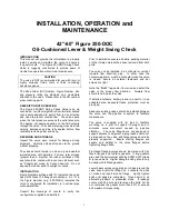 Preview for 2 page of Vag GA INDUSTRIES 250-DOC Installation, Operation And Maintenance Manual