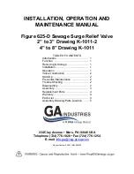 Vag GA INDUSTRIES 625-D Installation, Operation And Maintenance Manual preview