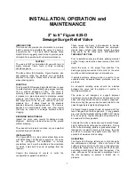 Предварительный просмотр 2 страницы Vag GA INDUSTRIES 625-D Installation, Operation And Maintenance Manual