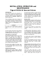 Preview for 2 page of Vag GA INDUSTRIES 930-T Installation, Operation And Maintenance Manual