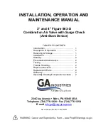 Предварительный просмотр 3 страницы Vag GA INDUSTRIES 983-D Installation, Operation And Maintenance Manual