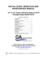 Vag GA INDUSTRIES Figure 624-D Installation, Operation And Maintenance Manual предпросмотр