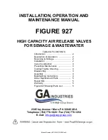 Vag GA Industries FIGURE 927 Installation, Operation And Maintenance Manual preview