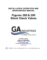 Предварительный просмотр 1 страницы Vag GA INDUSTRIES Figures 280 Installation, Operation And Maintenance Manual