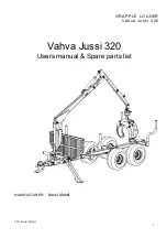 Предварительный просмотр 1 страницы Vahva Jussi 320 Users Manual & Spare Parts List