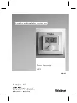 Preview for 1 page of Vaillant 0020247923 Operating And Installation Instructions