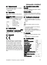 Preview for 59 page of Vaillant 0020260940 Operating And Installation Instructions