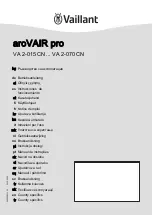 Vaillant aroVAIR pro Manual предпросмотр